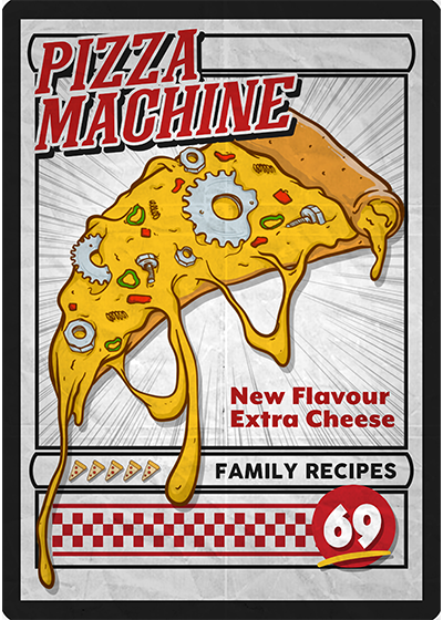 Card 18, PIZZAMACHINE, by MR Roy
