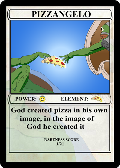 Card 21, PIZZANGELO, by Rawman